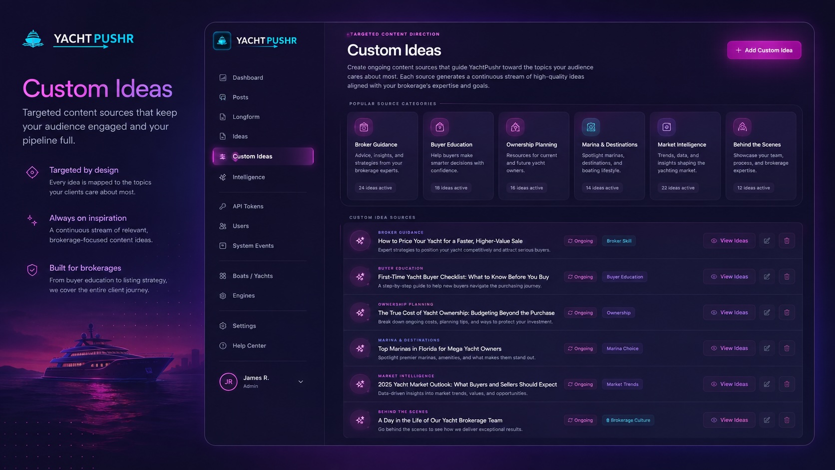 YachtPushr Custom Ideas